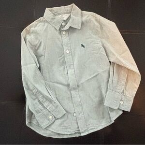 H&M Kids Light Gray Button Down Shirt